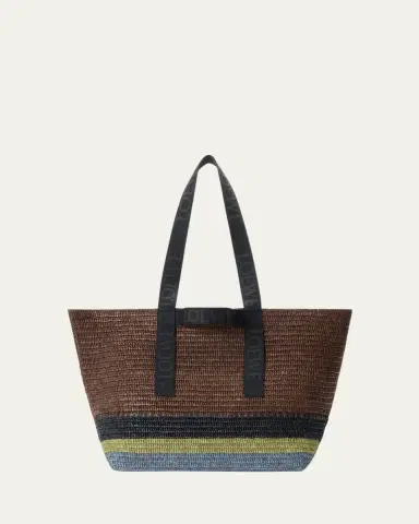 Loewe Men's Fold Raffia Shopper Tote Bag | Thumbnail 4 Loewe Men's Fold Raffia Shopper Tote Bag | Thumbnail 4