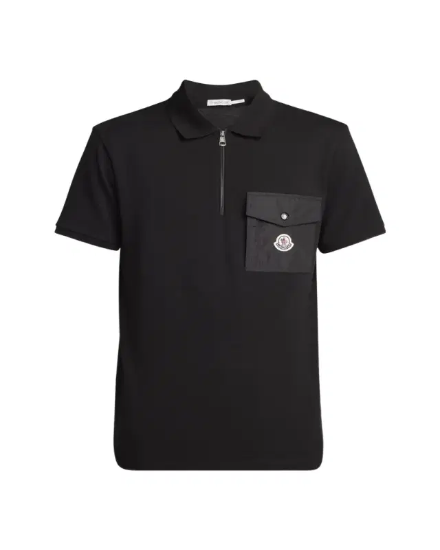 Men's Logo-Pocket Cotton Polo Shirt