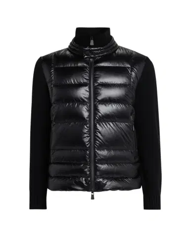 Moncler Grenoble Men's Grenoble Padded Wool Zip-Up Cardigan | Thumbnail 1 Moncler Grenoble Men's Grenoble Padded Wool Zip-Up Cardigan | Thumbnail 1