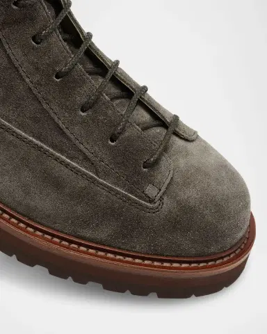 Brunello Cucinelli Men 's Suede Urban Hiker Boots | Thumbnail 1