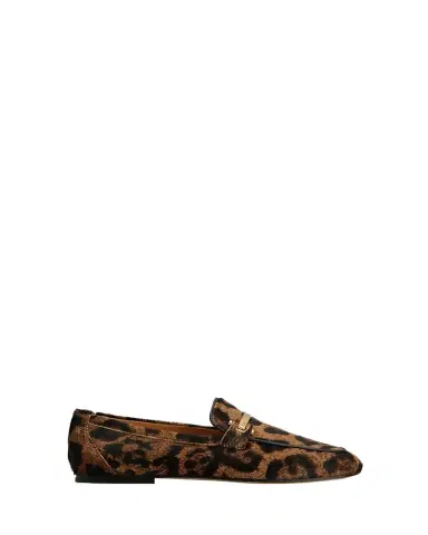 Tod's Leopard Calf Hair Loafers | Thumbnail 1 Tod's Leopard Calf Hair Loafers | Thumbnail 1