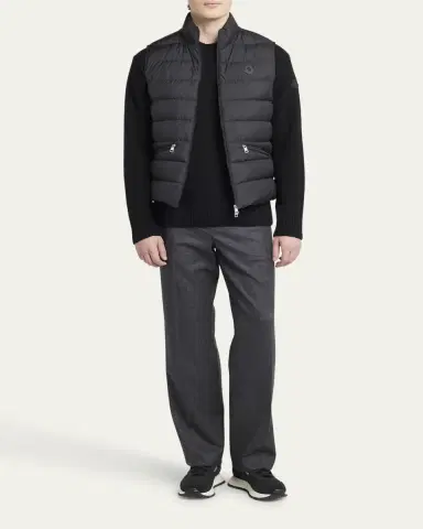 Moncler Men's Treompan Nylon Down Puffer Vest | Thumbnail 2