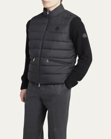 Moncler Men's Treompan Nylon Down Puffer Vest | Thumbnail 4
