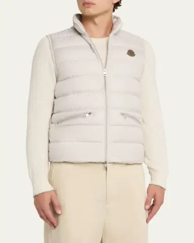 Moncler Men's Treompan Nylon Down Puffer Vest | Thumbnail 8