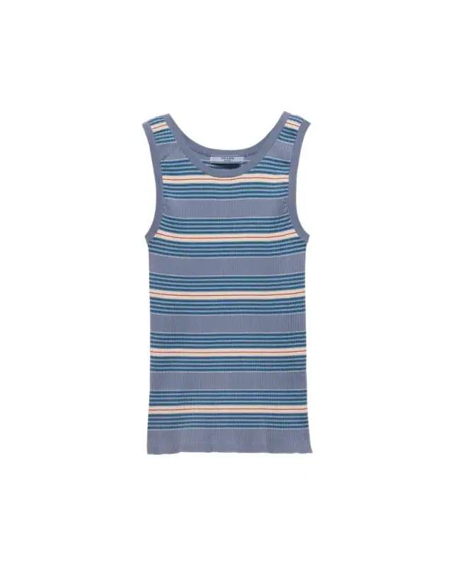 Stripe Ribbed Tank Top