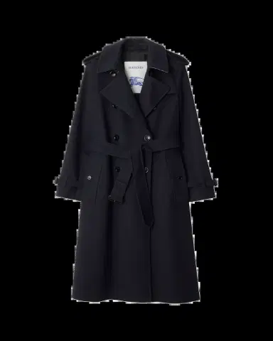 Burberry Kensington Belted Cashmere-Wool Double-Breasted Trench Coat | Thumbnail 2