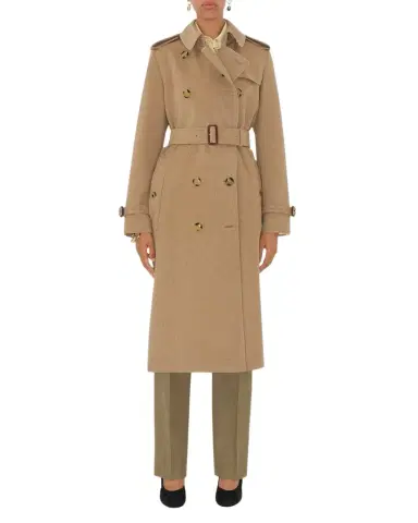 Burberry Kensington Belted Cashmere-Wool Double-Breasted Trench Coat | Thumbnail 1 Burberry Kensington Belted Cashmere-Wool Double-Breasted Trench Coat | Thumbnail 1