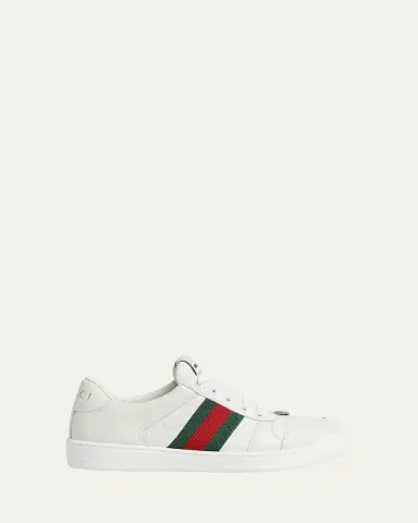 Gucci GG Embossed Leather Low-Top Sneakers | Thumbnail 5