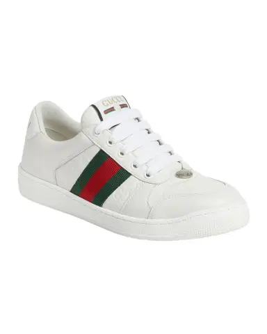 Gucci GG Embossed Leather Low-Top Sneakers | Thumbnail 1