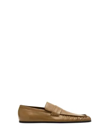 Jil Sander Wrinkled Leather Square-Toe Loafers | Thumbnail 1 Jil Sander Wrinkled Leather Square-Toe Loafers | Thumbnail 1