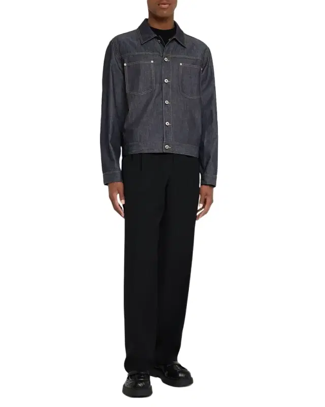 Bottega Veneta Men's Indigo Denim Jacket