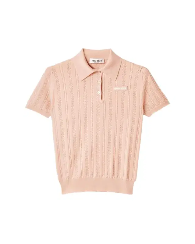 Cashmere Pointelle Cable-Knit Polo Cashmere Pointelle Cable-Knit Polo