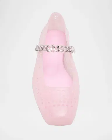 Jimmy Choo The Jelly Glitter Crystal-Strap Ballerina Flats | Thumbnail 5 Jimmy Choo The Jelly Glitter Crystal-Strap Ballerina Flats | Thumbnail 5