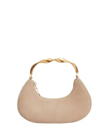 SIMKHAI Nixi Suede Twist Top-Handle Bag | Thumbnail 1