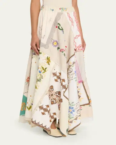 Rianna + Nina Ooak Kendima Patchwork Maxi Skirt | Thumbnail 4