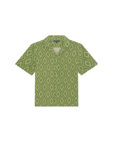 Frescobol Carioca Men's Roberto Raffia-Print Camp Shirt | Thumbnail 1