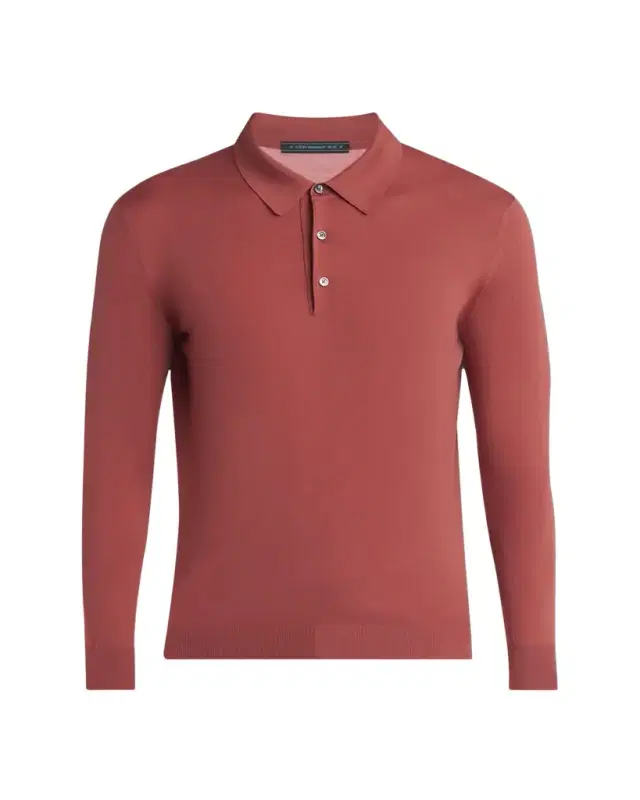 Men's Slim Wool Polo Sweater