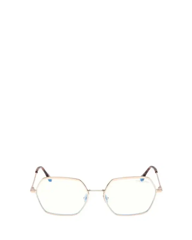 TOM FORD Metal Hexagonal Blue Light-Blocking Glasses