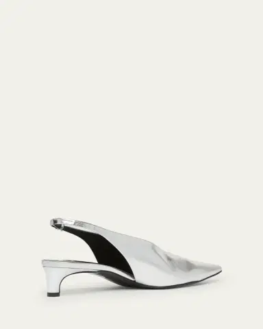Jil Sander Metallic Slingback Ballerina Pumps | Thumbnail 2 Jil Sander Metallic Slingback Ballerina Pumps | Thumbnail 2