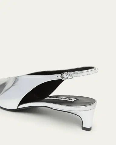 Jil Sander Metallic Slingback Ballerina Pumps | Thumbnail 3 Jil Sander Metallic Slingback Ballerina Pumps | Thumbnail 3