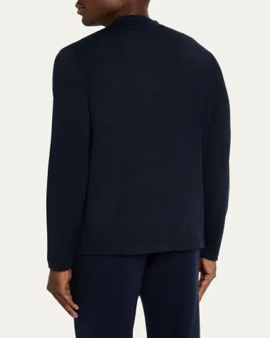 Fioroni Men's Crewneck Merino Wool Sweater | Thumbnail 3 Fioroni Men's Crewneck Merino Wool Sweater | Thumbnail 3