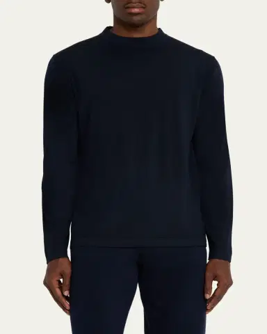 Fioroni Men's Crewneck Merino Wool Sweater | Thumbnail 4 Fioroni Men's Crewneck Merino Wool Sweater | Thumbnail 4
