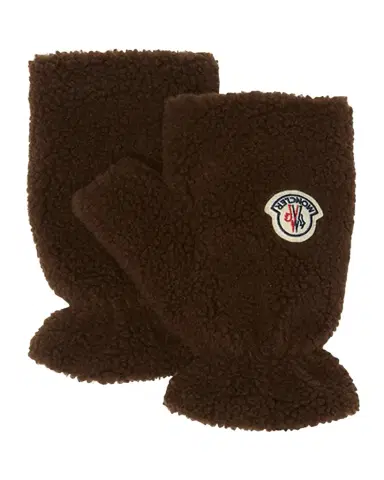 Moncler Men's Boucle Logo Finglerless Mittens | Thumbnail 1 Moncler Men's Boucle Logo Finglerless Mittens | Thumbnail 1