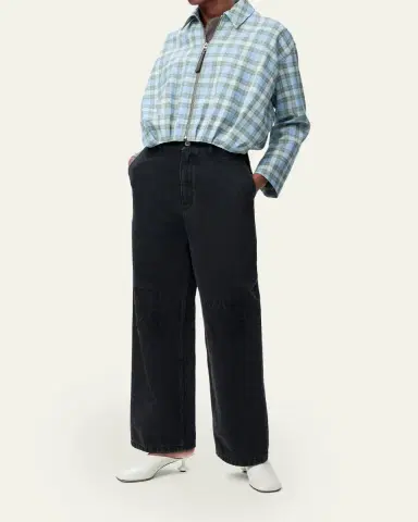 Loewe Tonal Anagram Baggy Wide-Leg Jeans | Thumbnail 6 Loewe Tonal Anagram Baggy Wide-Leg Jeans | Thumbnail 6