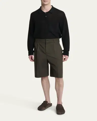 Jacquemus Men's Relaxed Single-Pleated Shorts | Thumbnail 2 Jacquemus Men's Relaxed Single-Pleated Shorts | Thumbnail 2
