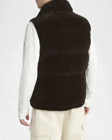 Moncler Men's Agen Full-Zip Corduroy Vest | Thumbnail 2 Moncler Men's Agen Full-Zip Corduroy Vest | Thumbnail 2