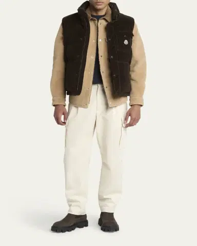 Moncler Men's Agen Full-Zip Corduroy Vest | Thumbnail 6 Moncler Men's Agen Full-Zip Corduroy Vest | Thumbnail 6
