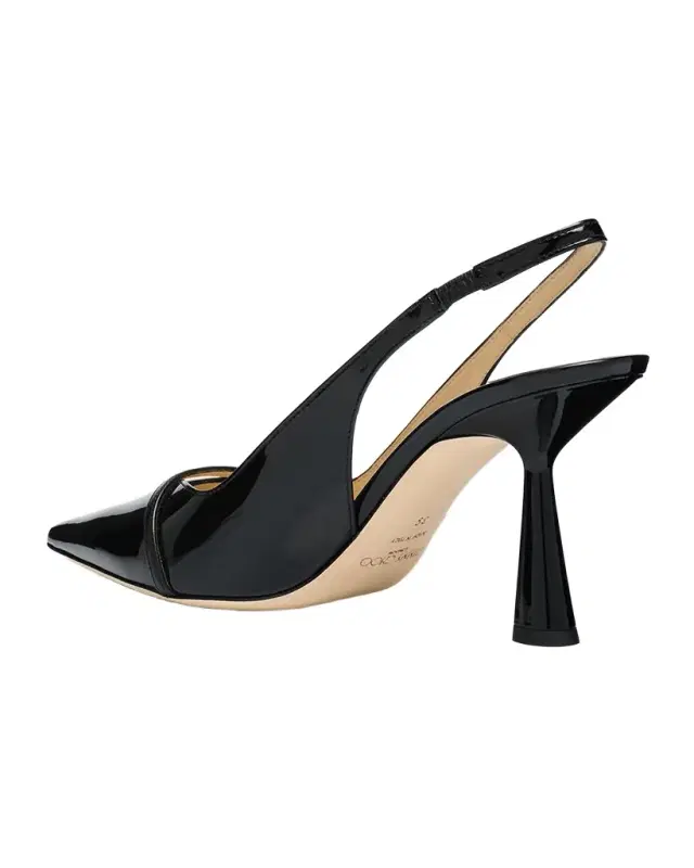 Jimmy Choo Amita 5 Patent Nappa Leather Slingback Pumps