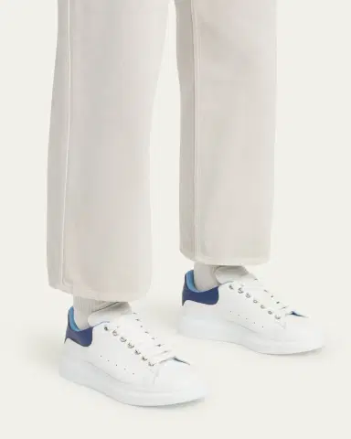 Alexander McQueen Men's Oversized Leather Double-Backstay Sneakers | Thumbnail 2 Alexander McQueen Men's Oversized Leather Double-Backstay Sneakers | Thumbnail 2
