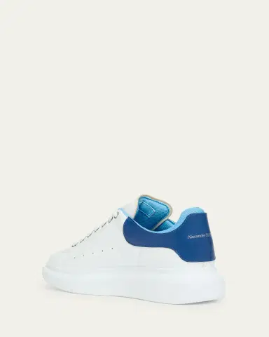 Alexander McQueen Men's Oversized Leather Double-Backstay Sneakers | Thumbnail 4 Alexander McQueen Men's Oversized Leather Double-Backstay Sneakers | Thumbnail 4