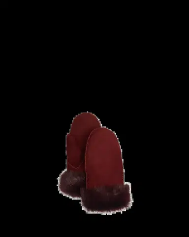 Gushlow and Cole Full Palm Toscana Trimmed Shearling Mittens | Thumbnail 2