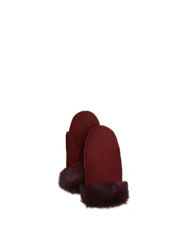 Gushlow and Cole Full Palm Toscana Trimmed Shearling Mittens | Thumbnail 1
