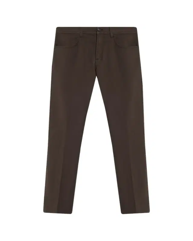 Men's Cotton and Cashmere Slim Five-Pocket Pants