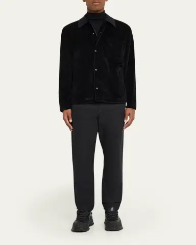 Moncler Men's Cotton Corduroy Button-Front Shirt | Thumbnail 2 Moncler Men's Cotton Corduroy Button-Front Shirt | Thumbnail 2
