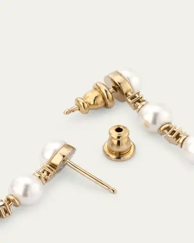 Alexander McQueen Pearly Skull Drop Earrings | Thumbnail 4