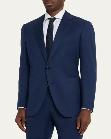 Cesare Attolini Men's Wool Chevron 130 Two-Piece Suit | Thumbnail 4