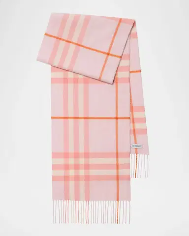 Burberry Giant Check Cashmere Scarf | Thumbnail 3 Burberry Giant Check Cashmere Scarf | Thumbnail 3