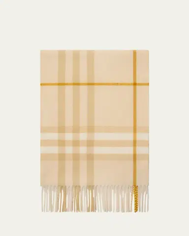 Burberry Giant Check Cashmere Scarf | Thumbnail 2 Burberry Giant Check Cashmere Scarf | Thumbnail 2