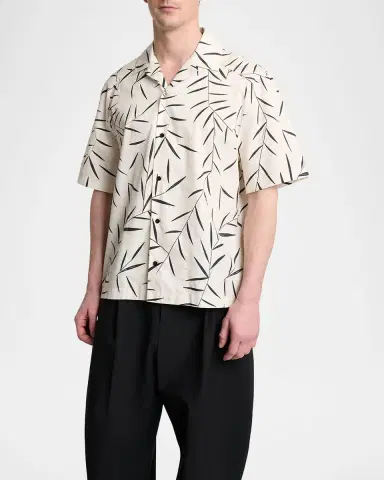Jacquemus Men's Fonccio Cotton Camp Shirt | Thumbnail 3 Jacquemus Men's Fonccio Cotton Camp Shirt | Thumbnail 3