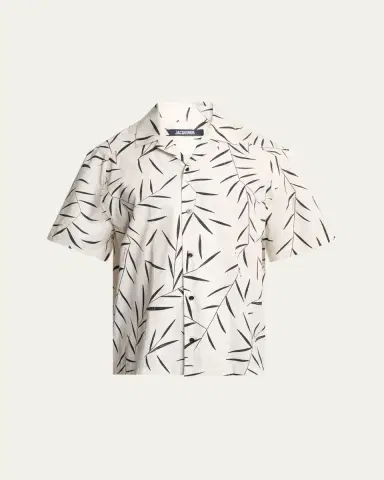 Jacquemus Men's Fonccio Cotton Camp Shirt | Thumbnail 5 Jacquemus Men's Fonccio Cotton Camp Shirt | Thumbnail 5