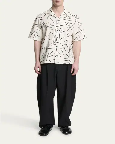 Jacquemus Men's Fonccio Cotton Camp Shirt | Thumbnail 6 Jacquemus Men's Fonccio Cotton Camp Shirt | Thumbnail 6