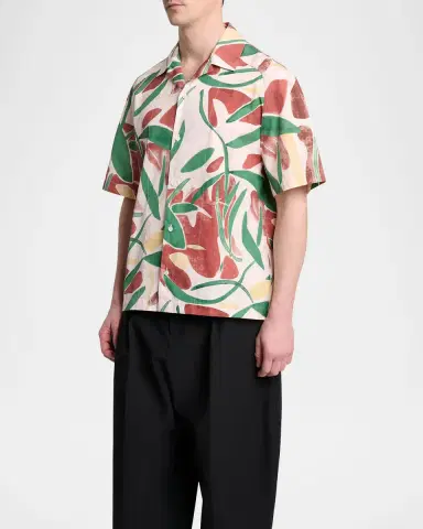 Jacquemus Men's Fonccio Camp Shirt | Thumbnail 3