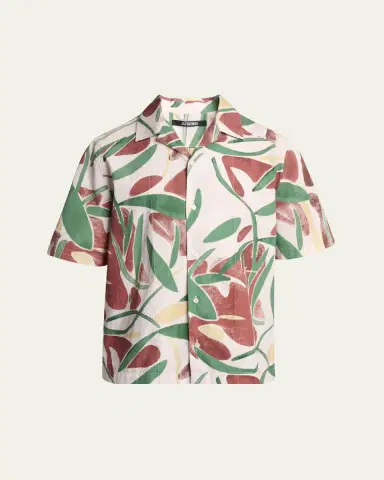 Jacquemus Men's Fonccio Camp Shirt | Thumbnail 5