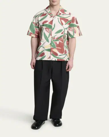 Jacquemus Men's Fonccio Camp Shirt | Thumbnail 6