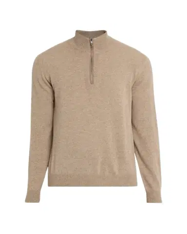 Fioroni Men's Cashmere Half-Zip Pullover | Thumbnail 1 Fioroni Men's Cashmere Half-Zip Pullover | Thumbnail 1