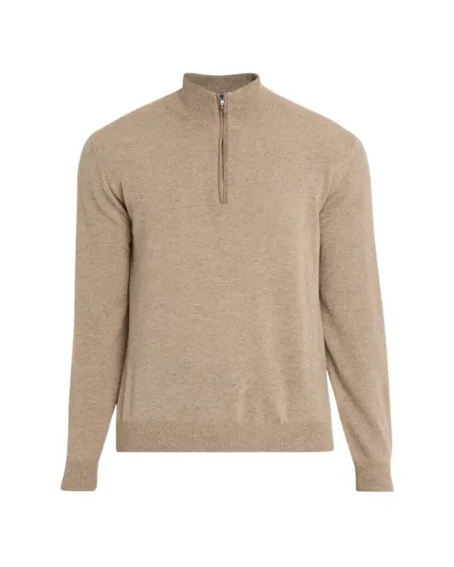 Men's Cashmere Half-Zip Pullover